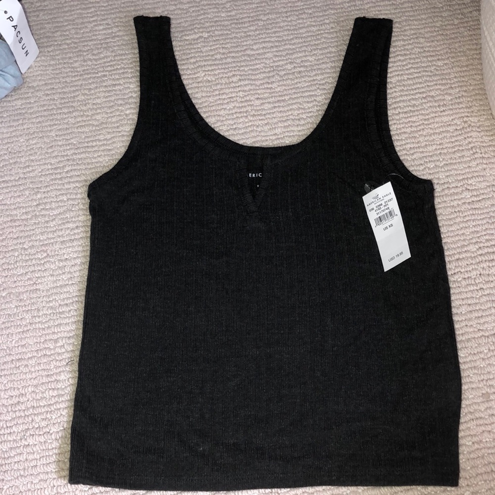 black/grey tank